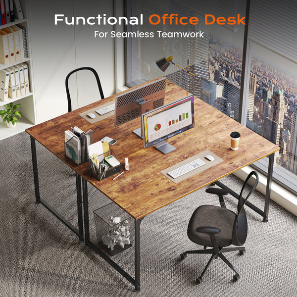 PRAISUN 40 X 24 Inch Computer Desk with Deeper Desktop, Gaming Office